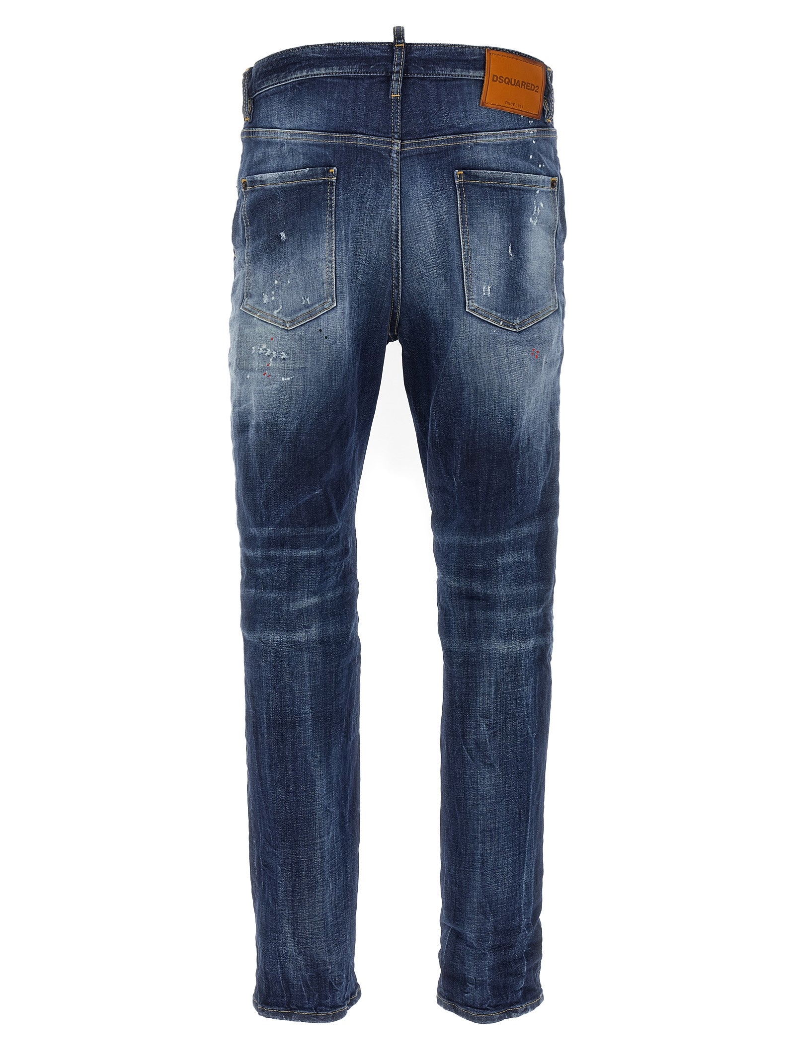 Blue Cotton Relaxed Fit Jeans