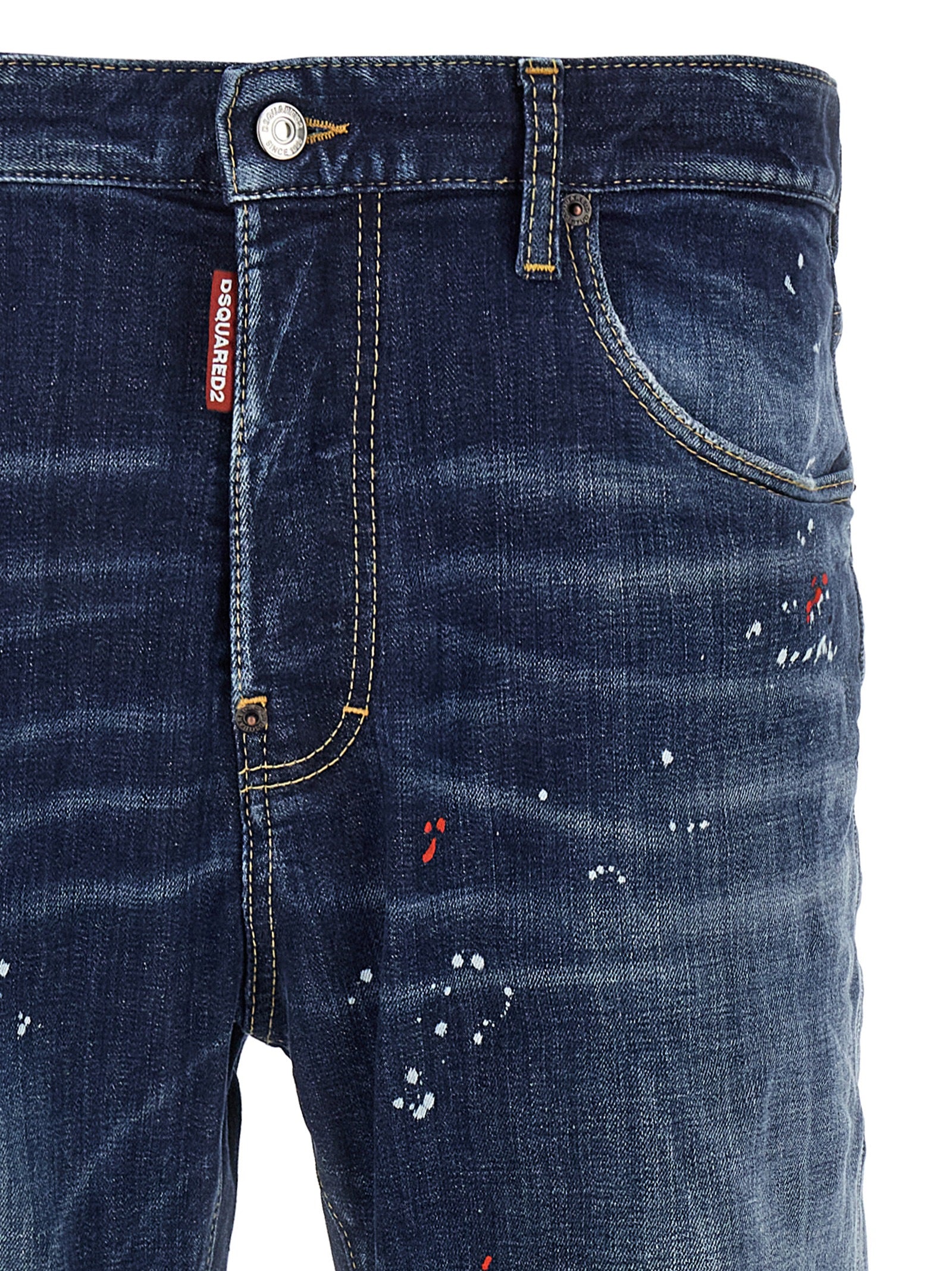 Blue Cotton Relaxed Fit Jeans