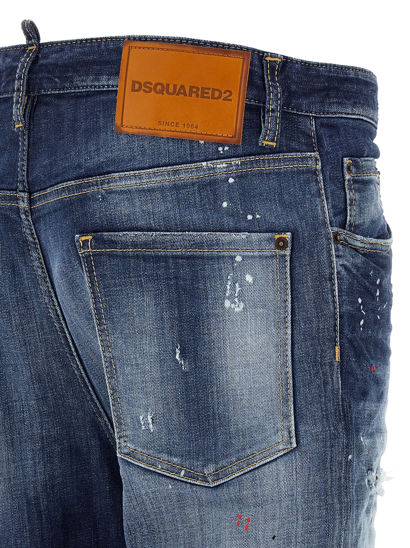 Blue Cotton Relaxed Fit Jeans