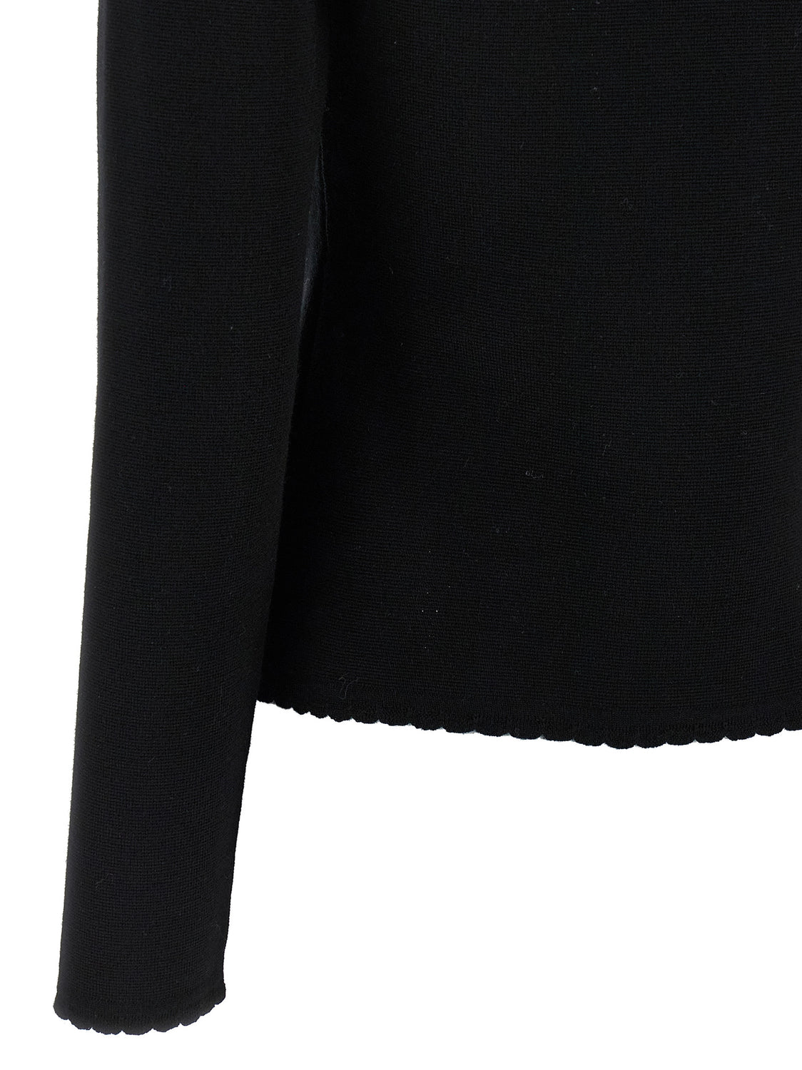 Black Virgin Wool Cardigan
