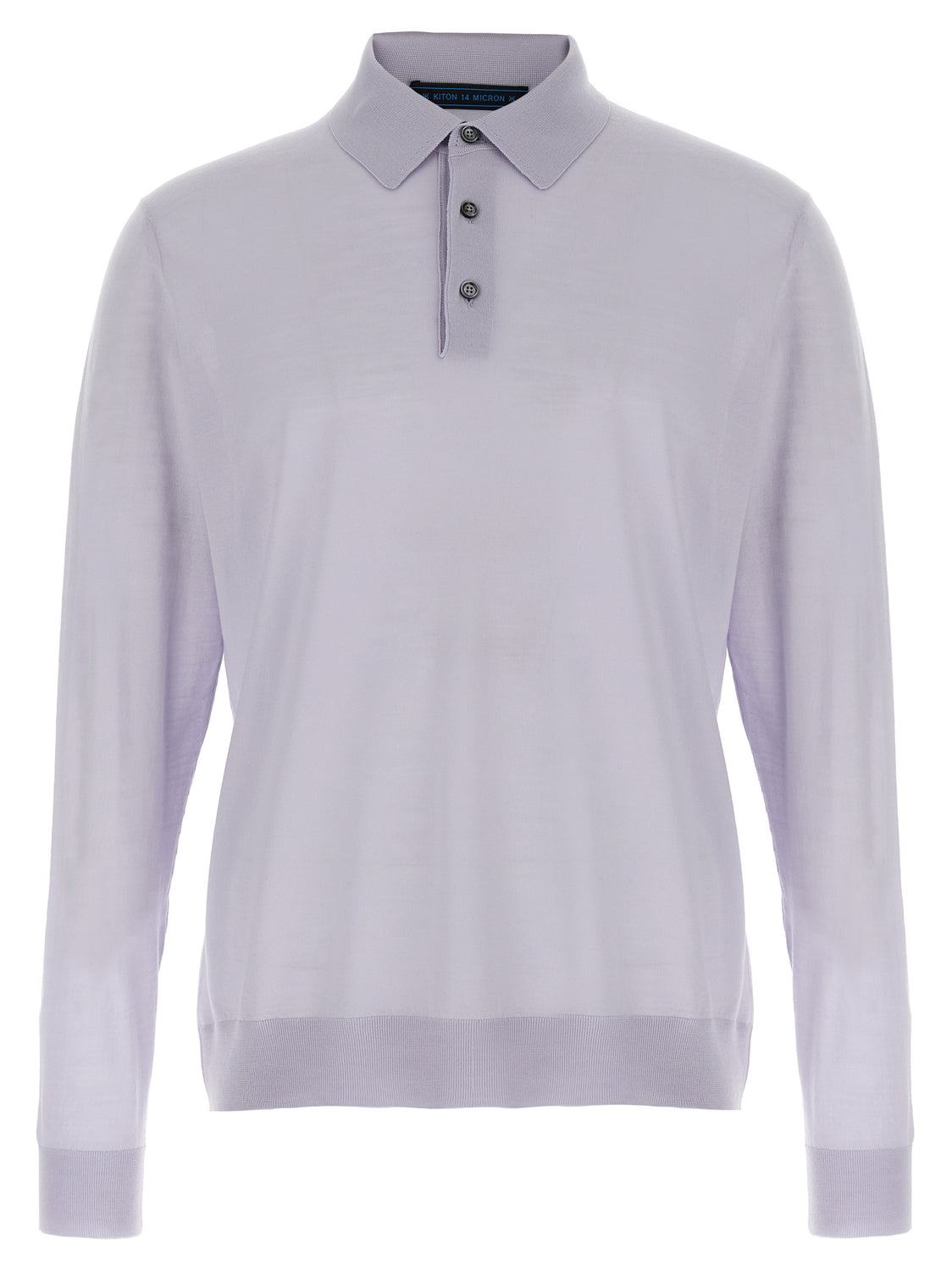 Blue Wool Polo Shirt