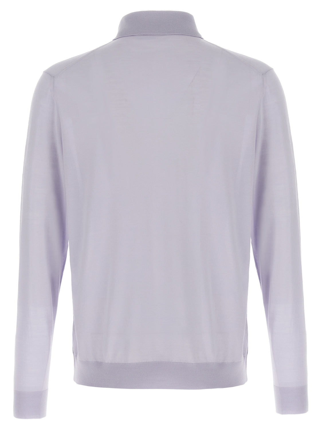 Blue Wool Polo Shirt