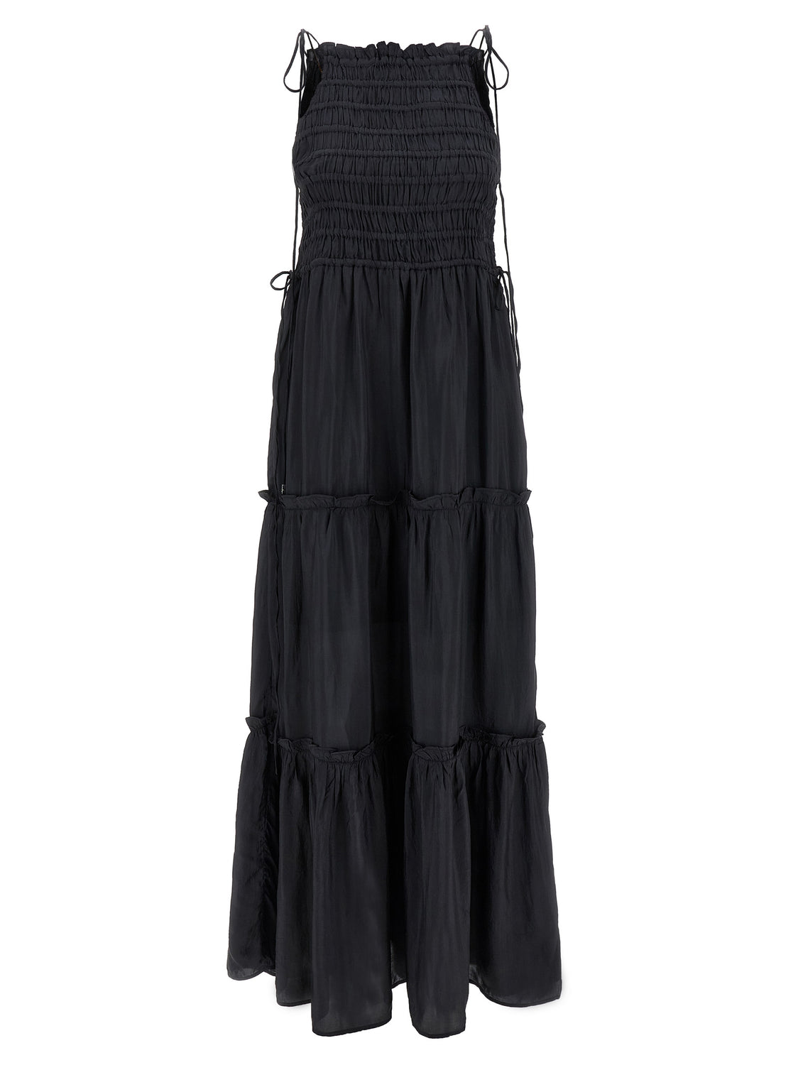 Gray Viscose Long Dress