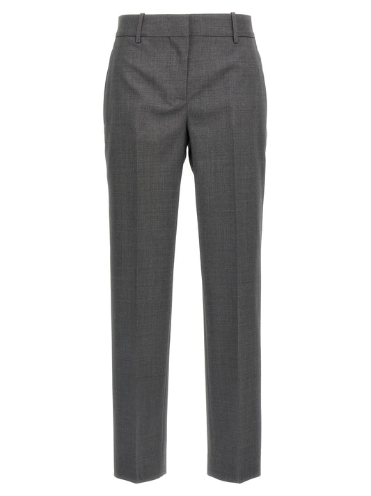Gray Virgin Wool Dress Pants