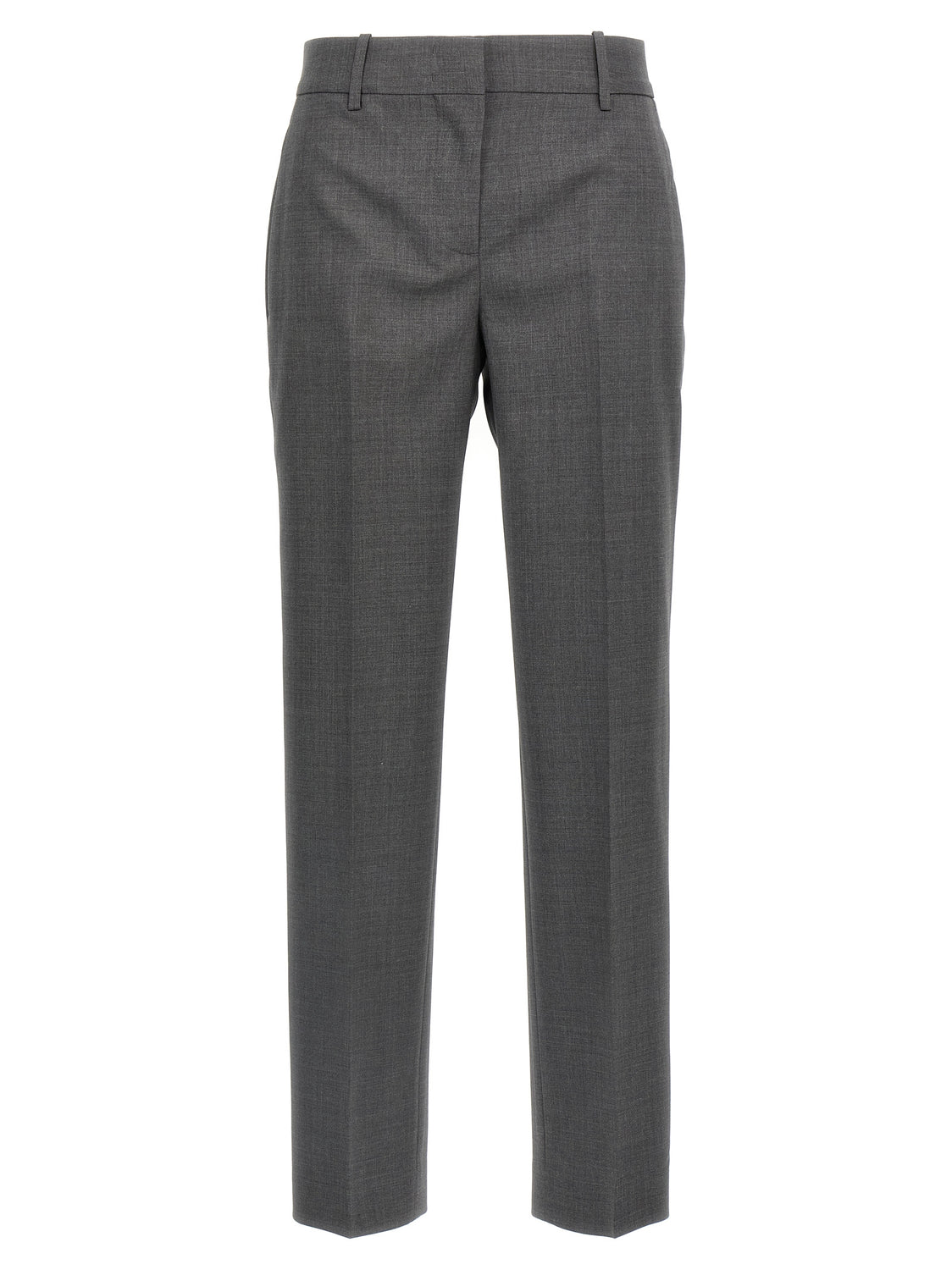 Gray Virgin Wool Dress Pants