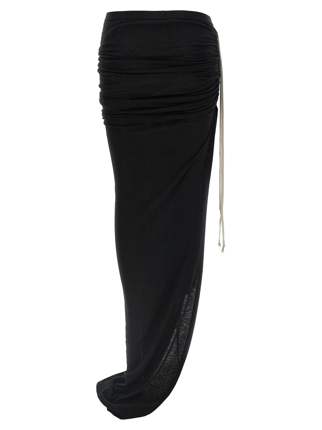 Black Wool Mini Skirt