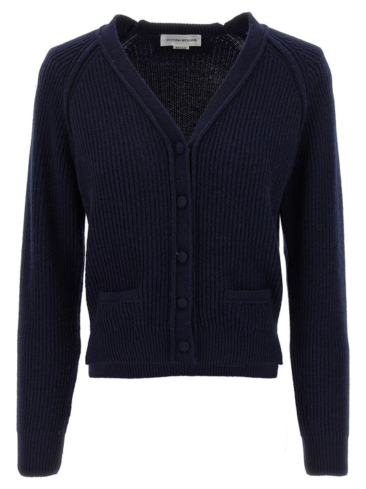 Blue Wool Cardigan