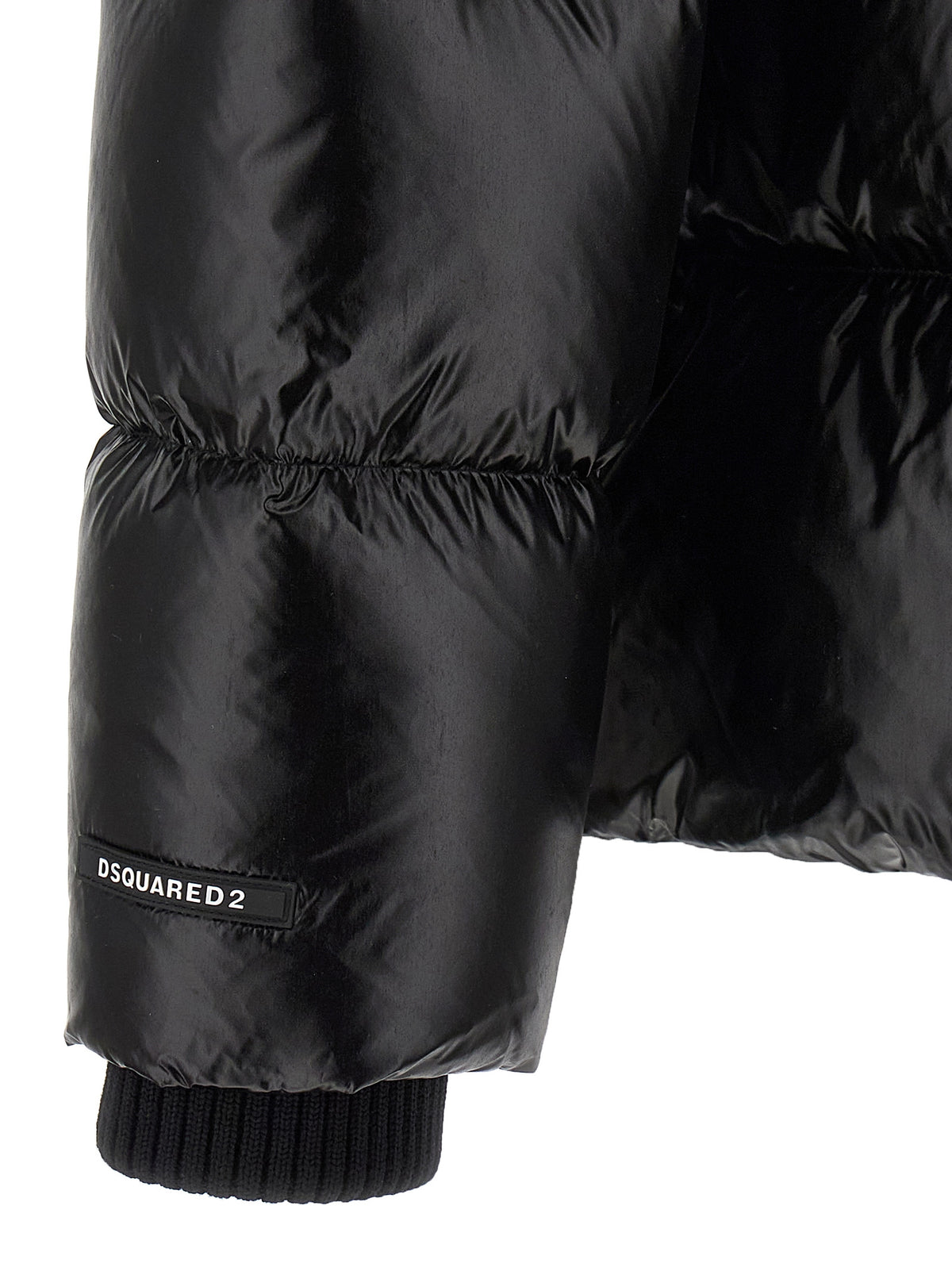 Black Polyamide Full-Length Jacket