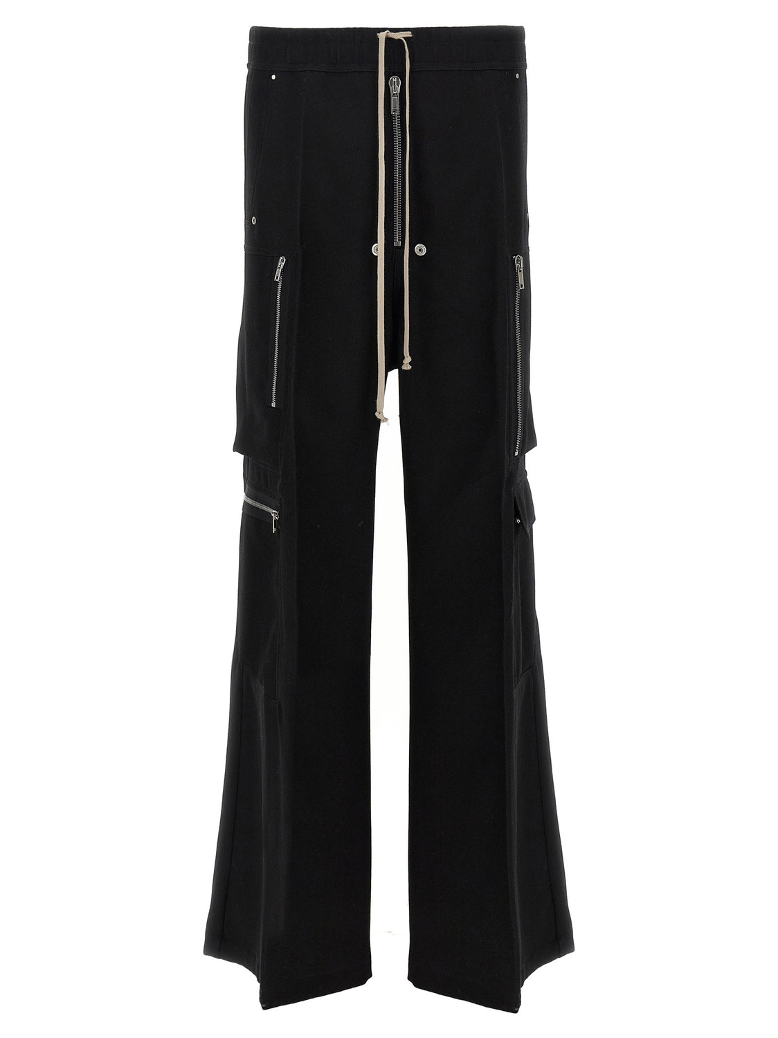 Black Wool Cargo Pants