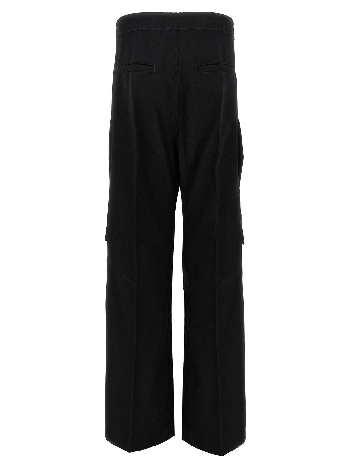 Black Wool Cargo Pants