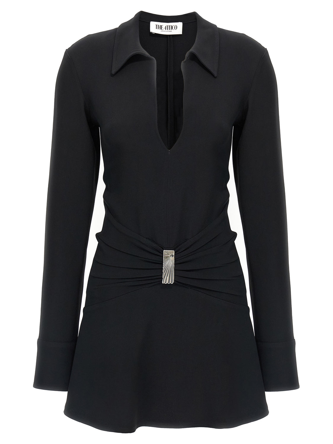 Black Marabou Short Dress