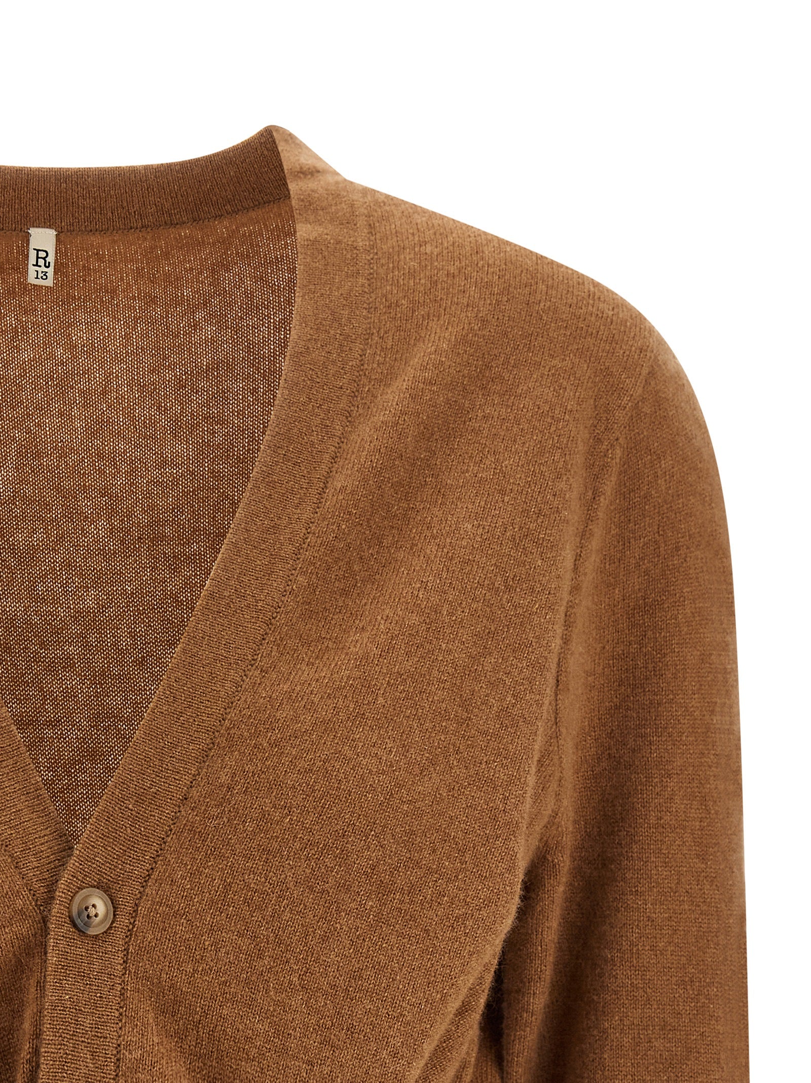 Brown Cashmere Cardigan