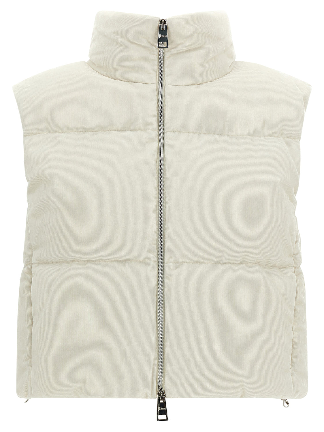 White Viscose Sleeveless Jacket