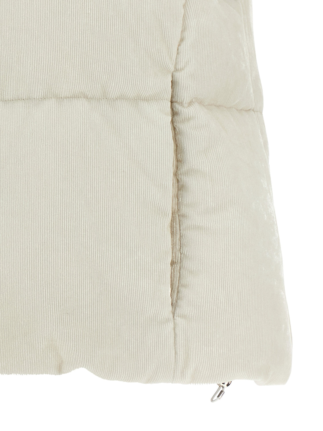 White Viscose Sleeveless Jacket