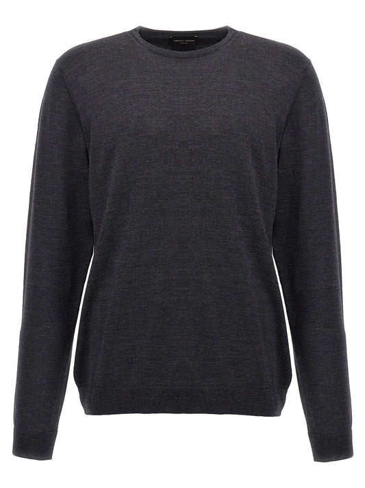 Gray Merino Wool Cardigan