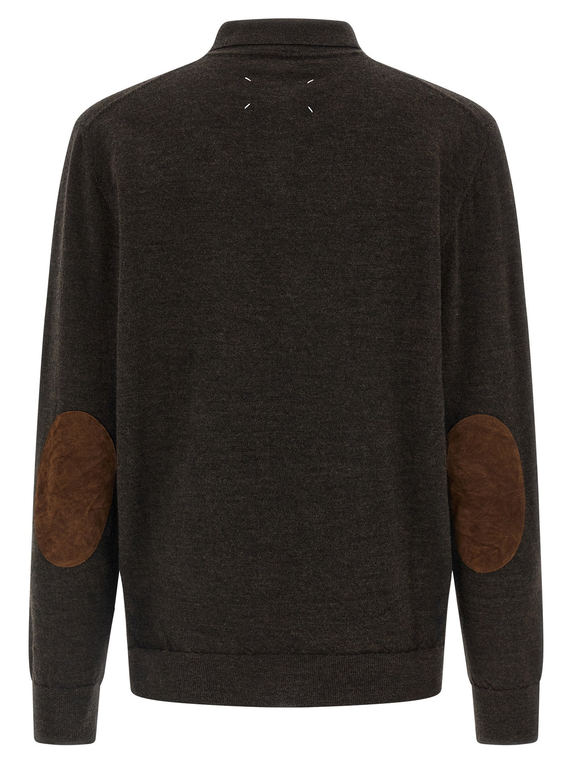 Brown Wool Polo Shirt