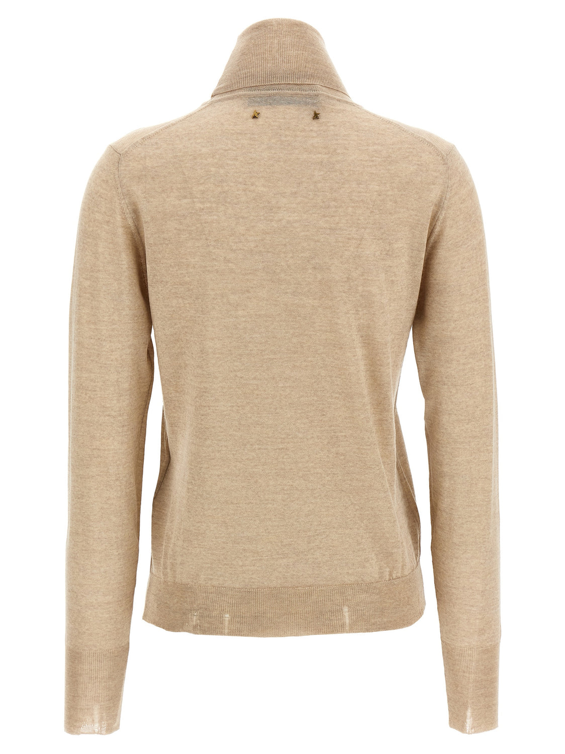 Beige Virgin Wool Cardigan