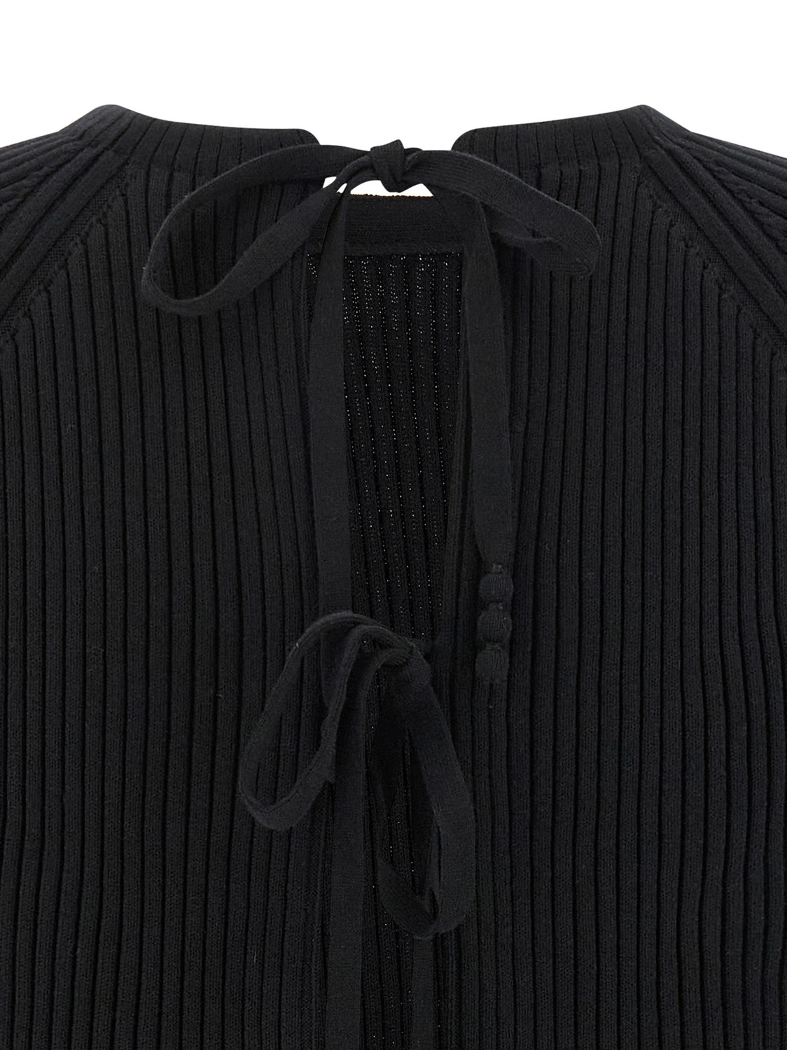 Black Cotton Cardigan
