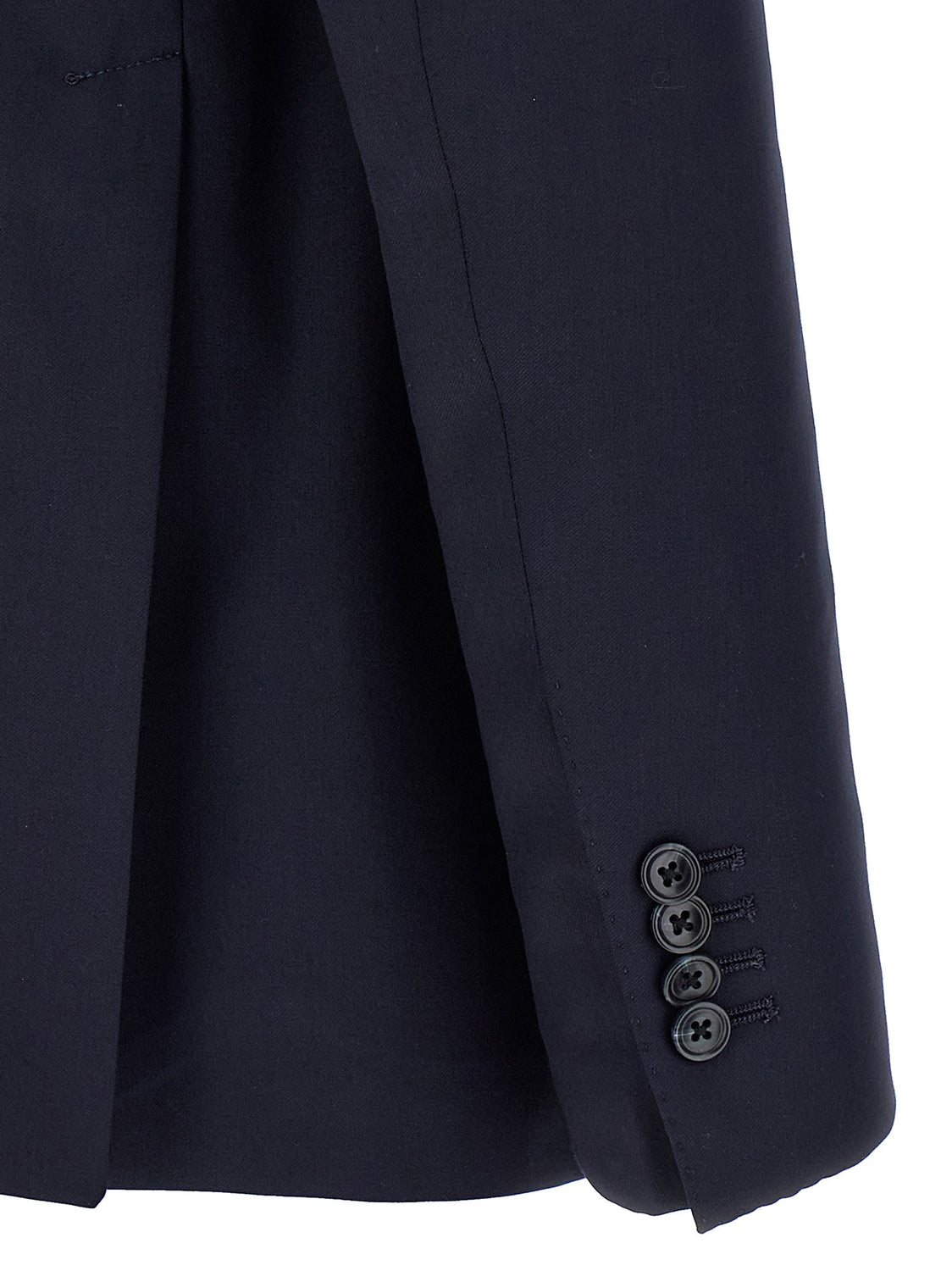 Blue Virgin Wool Two-Piece Suit