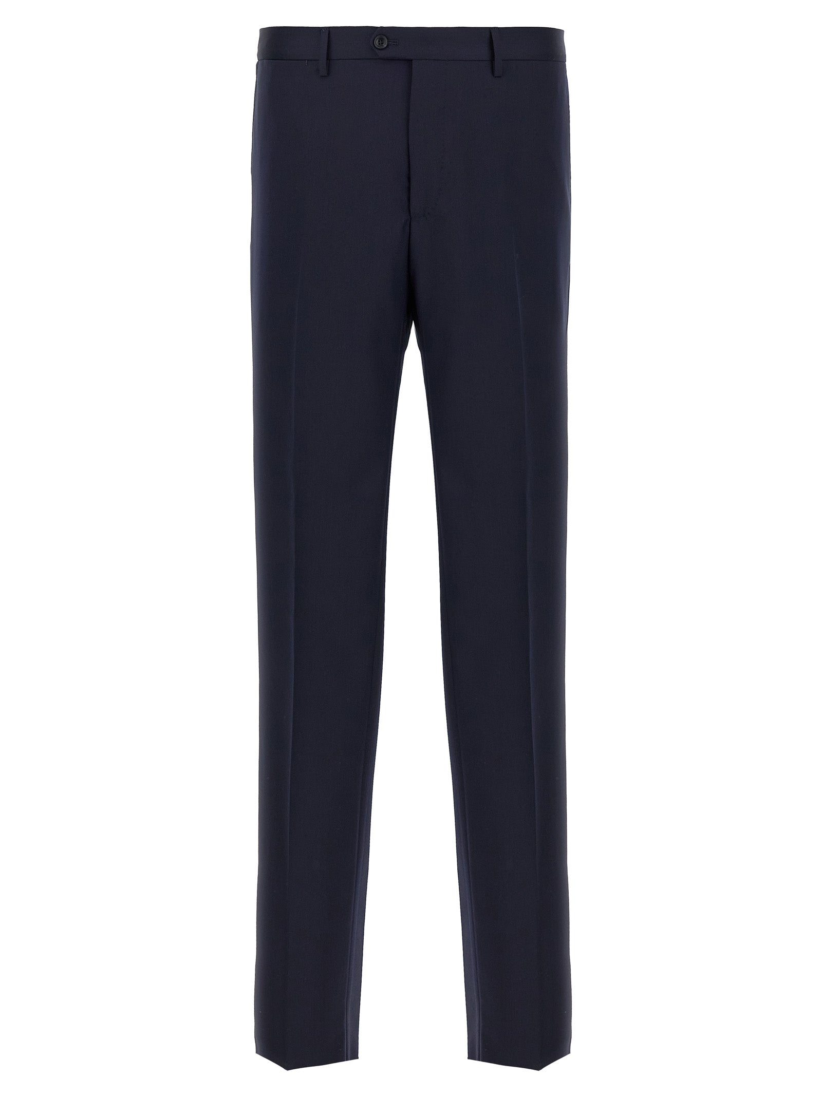 Blue Virgin Wool Two-Piece Suit