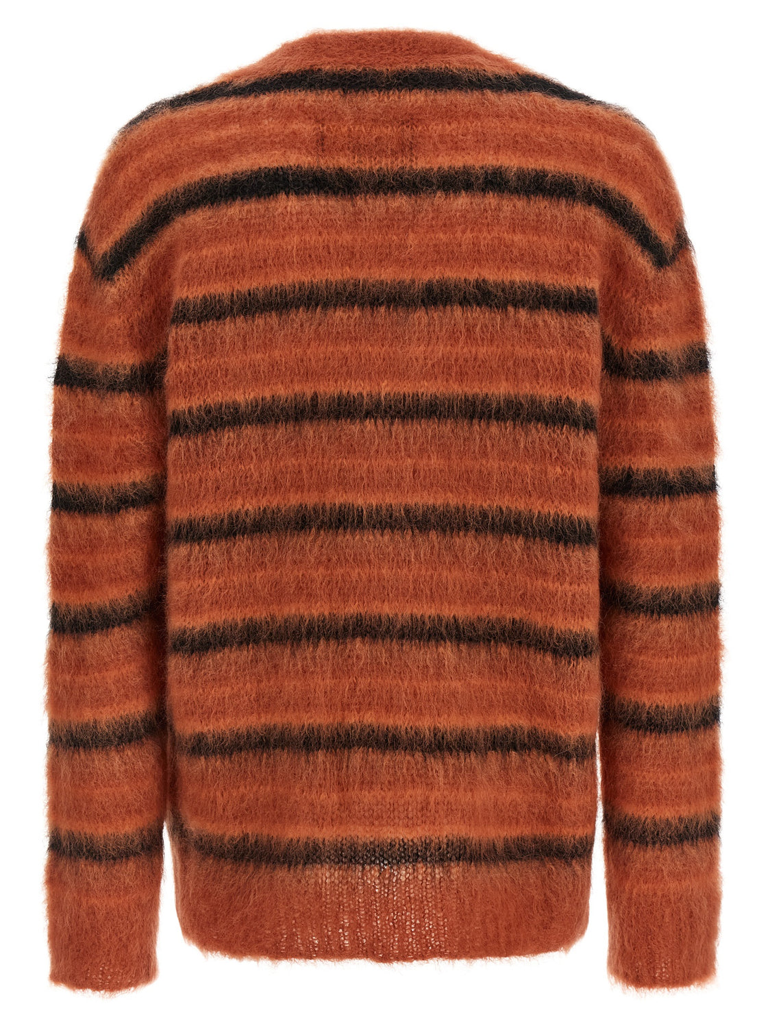 Orange Fabric Cardigan