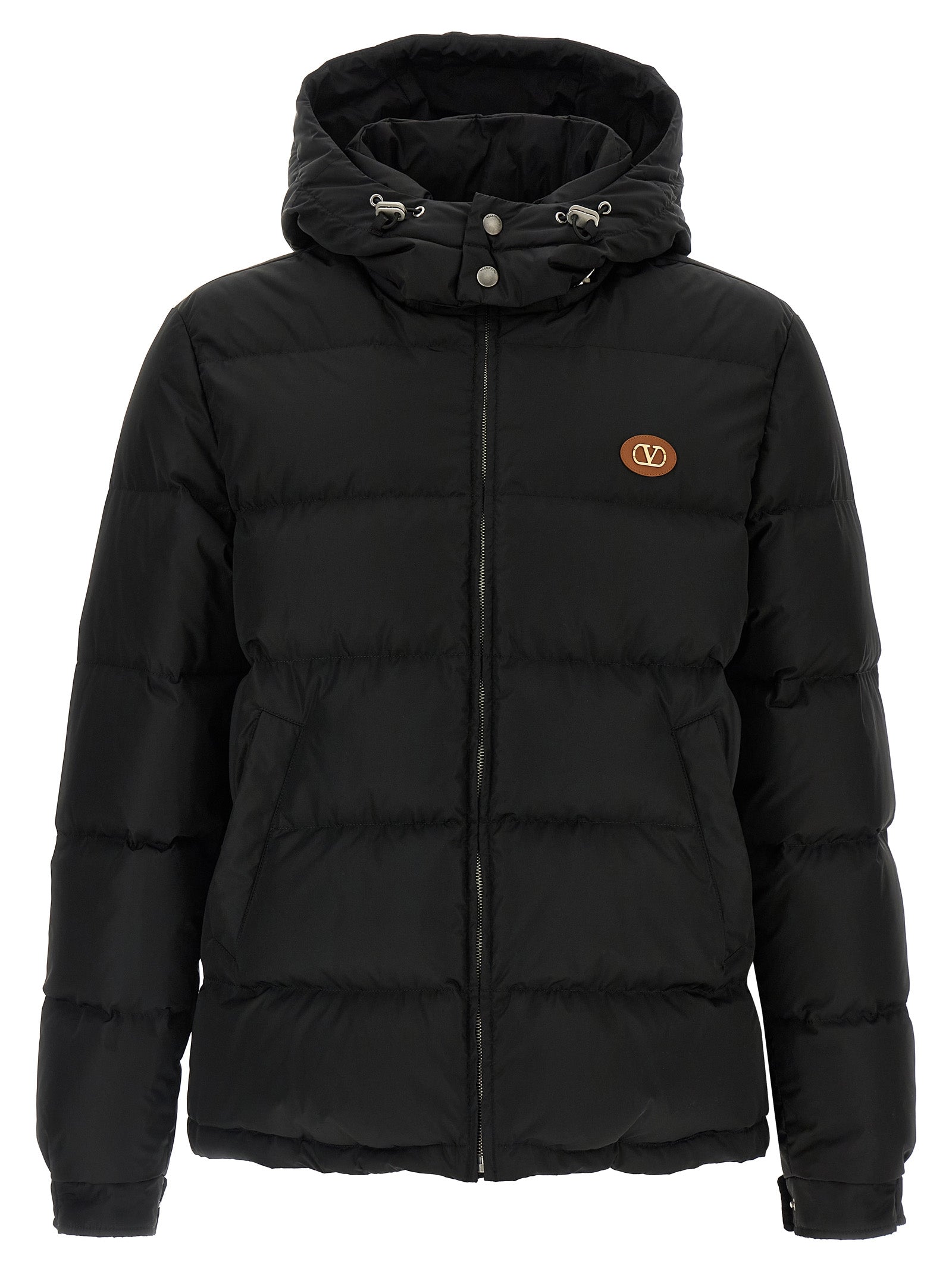 Black Polyamide Full-Length Jacket