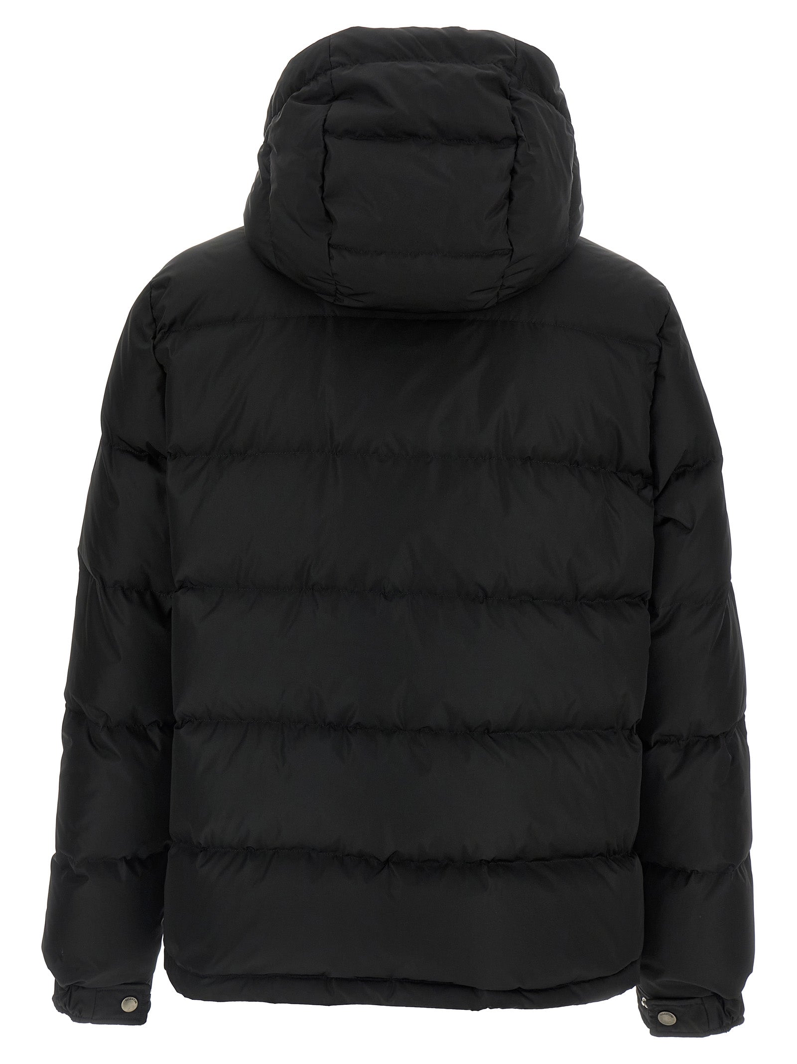 Black Polyamide Full-Length Jacket