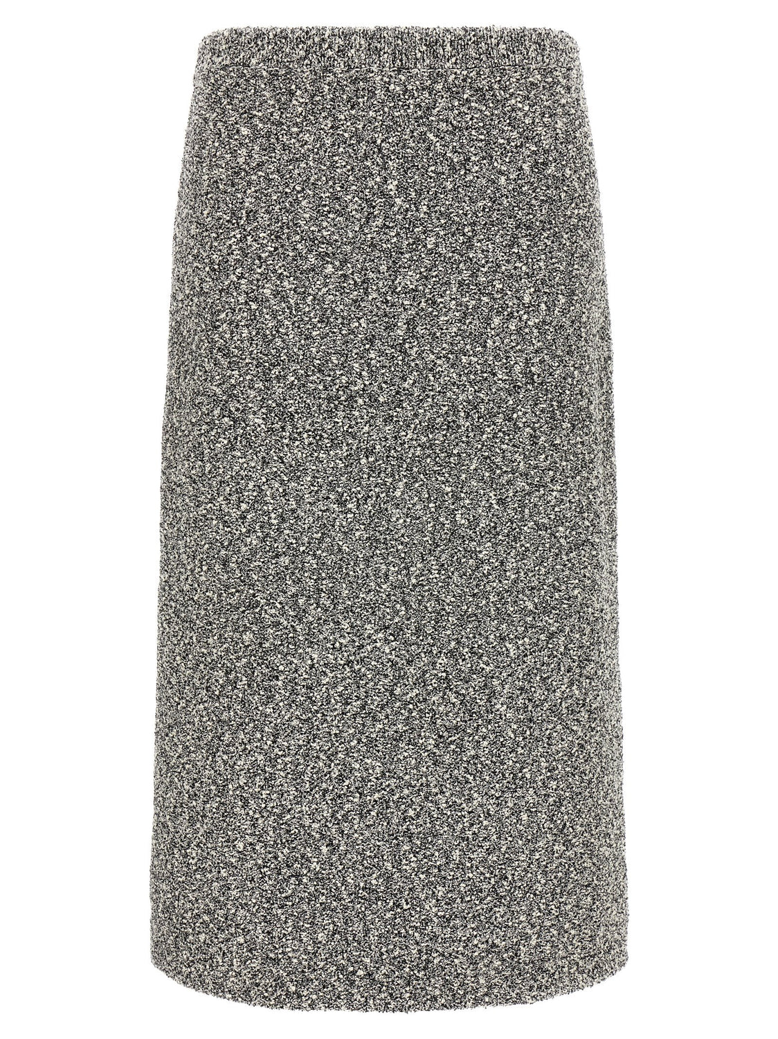 Black Polyamide Midi Skirt