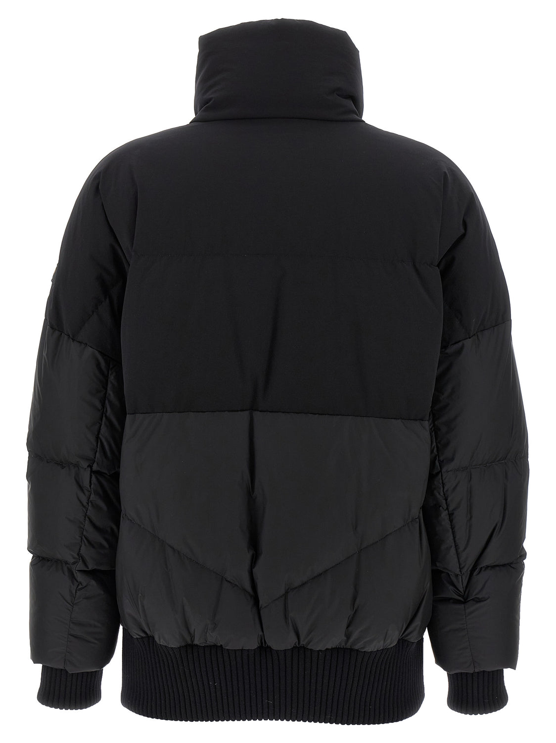 Black Nylon Bomber