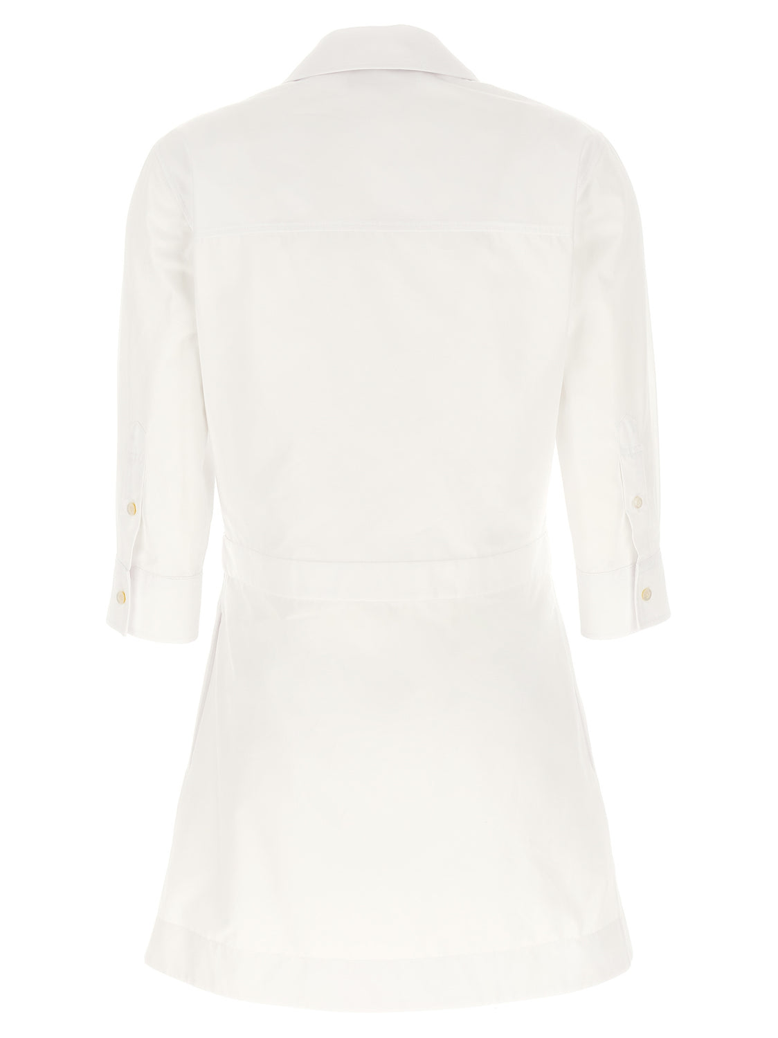 White Cotton Short Dress