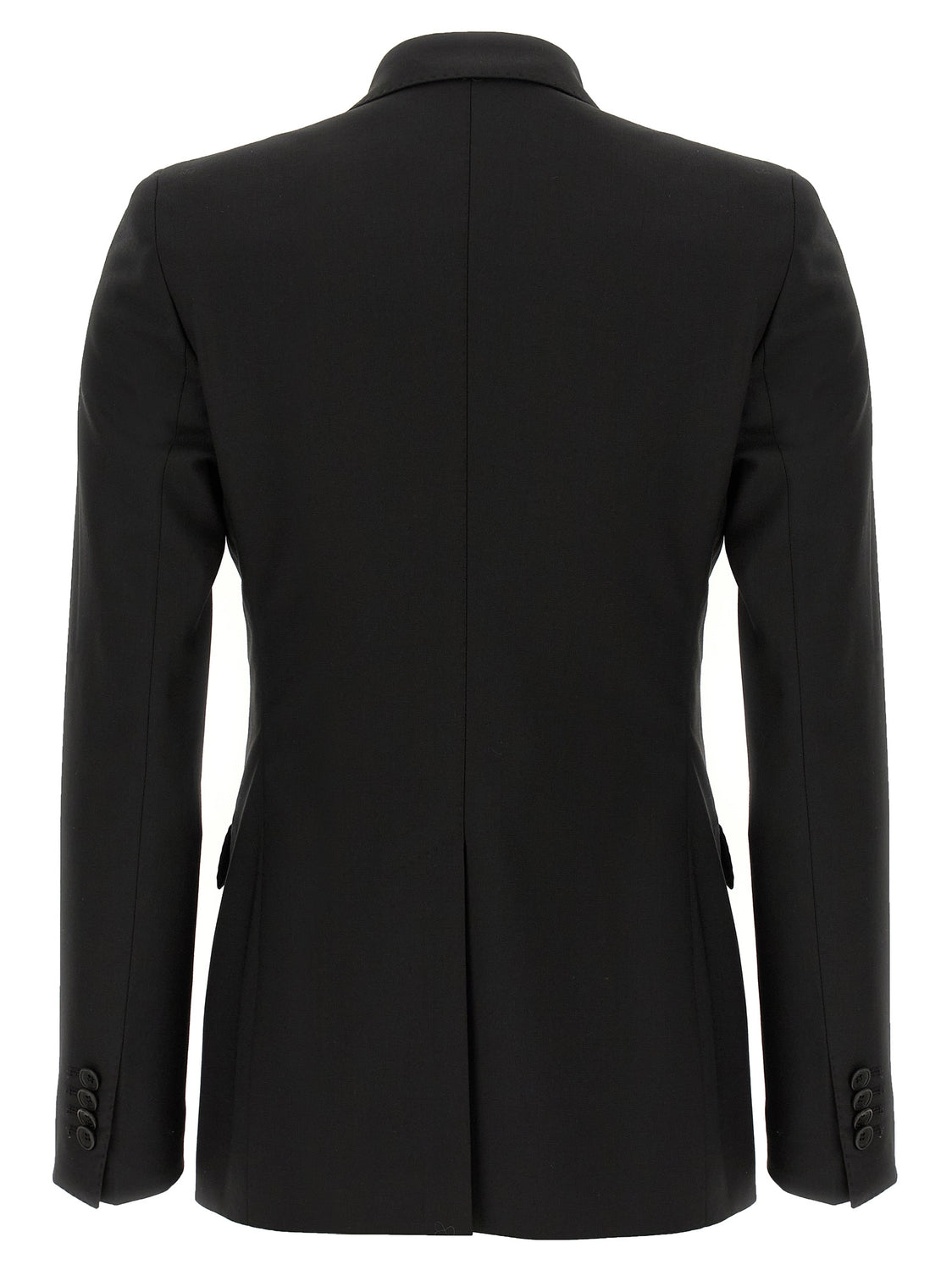 Black Virgin Wool Two-Piece Suit