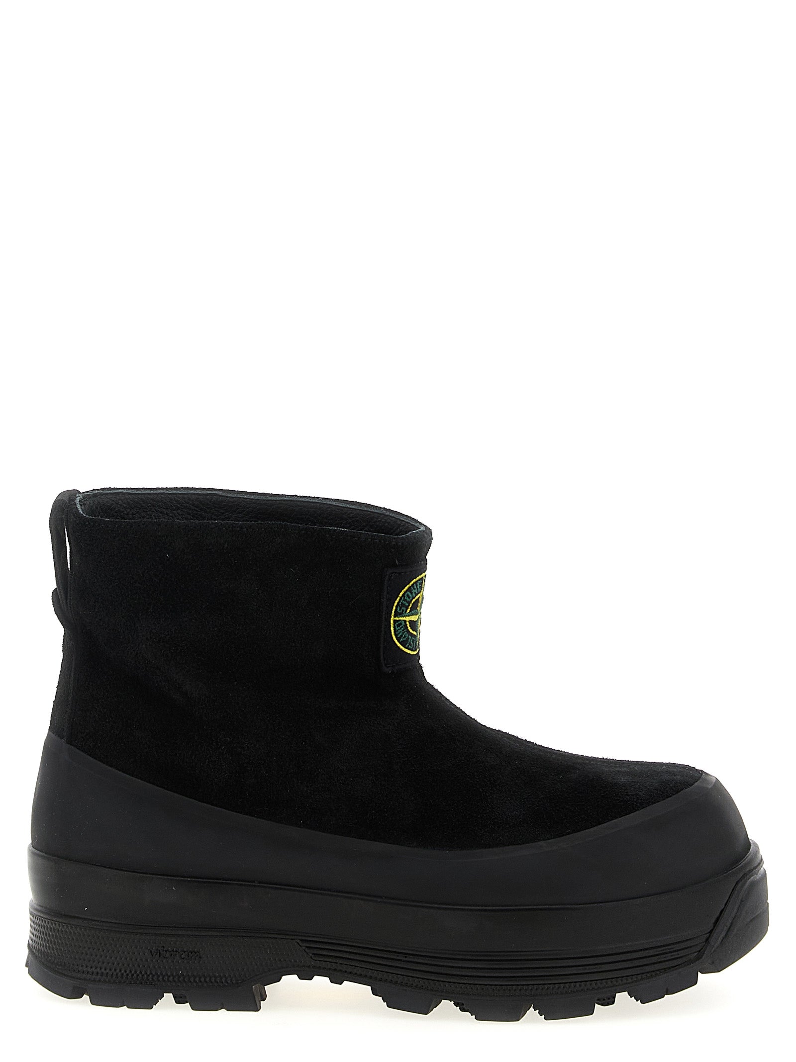 Black Rubber Ankle Boots
