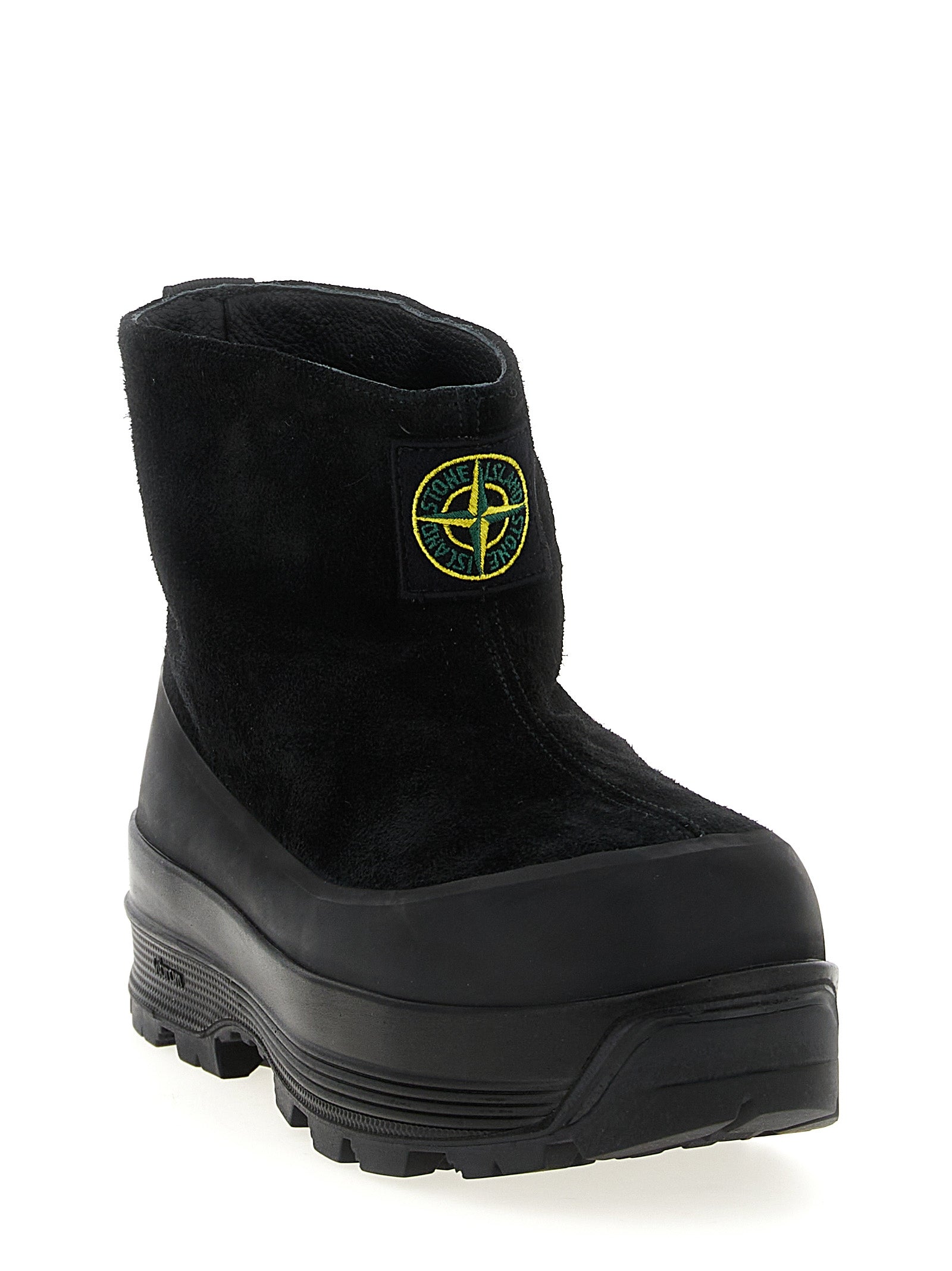 Black Rubber Ankle Boots