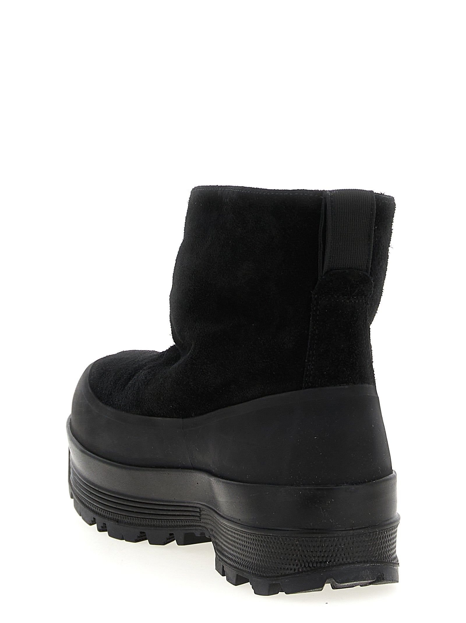 Black Rubber Ankle Boots