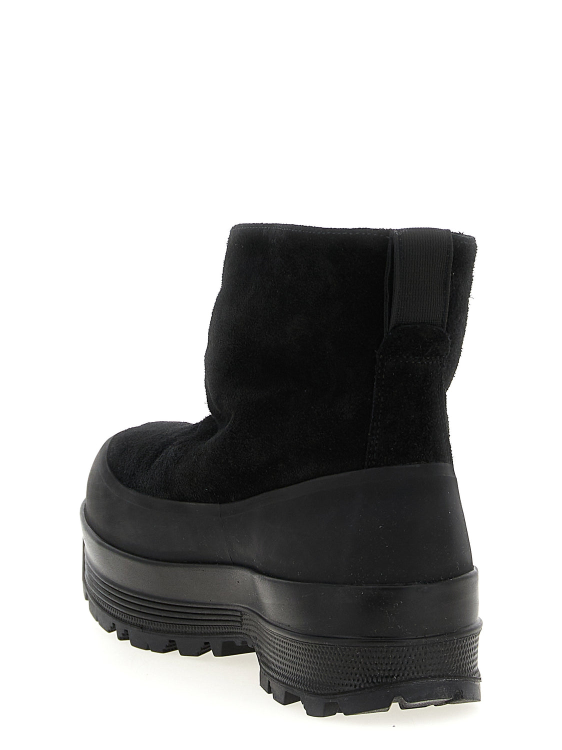 Black Rubber Ankle Boots