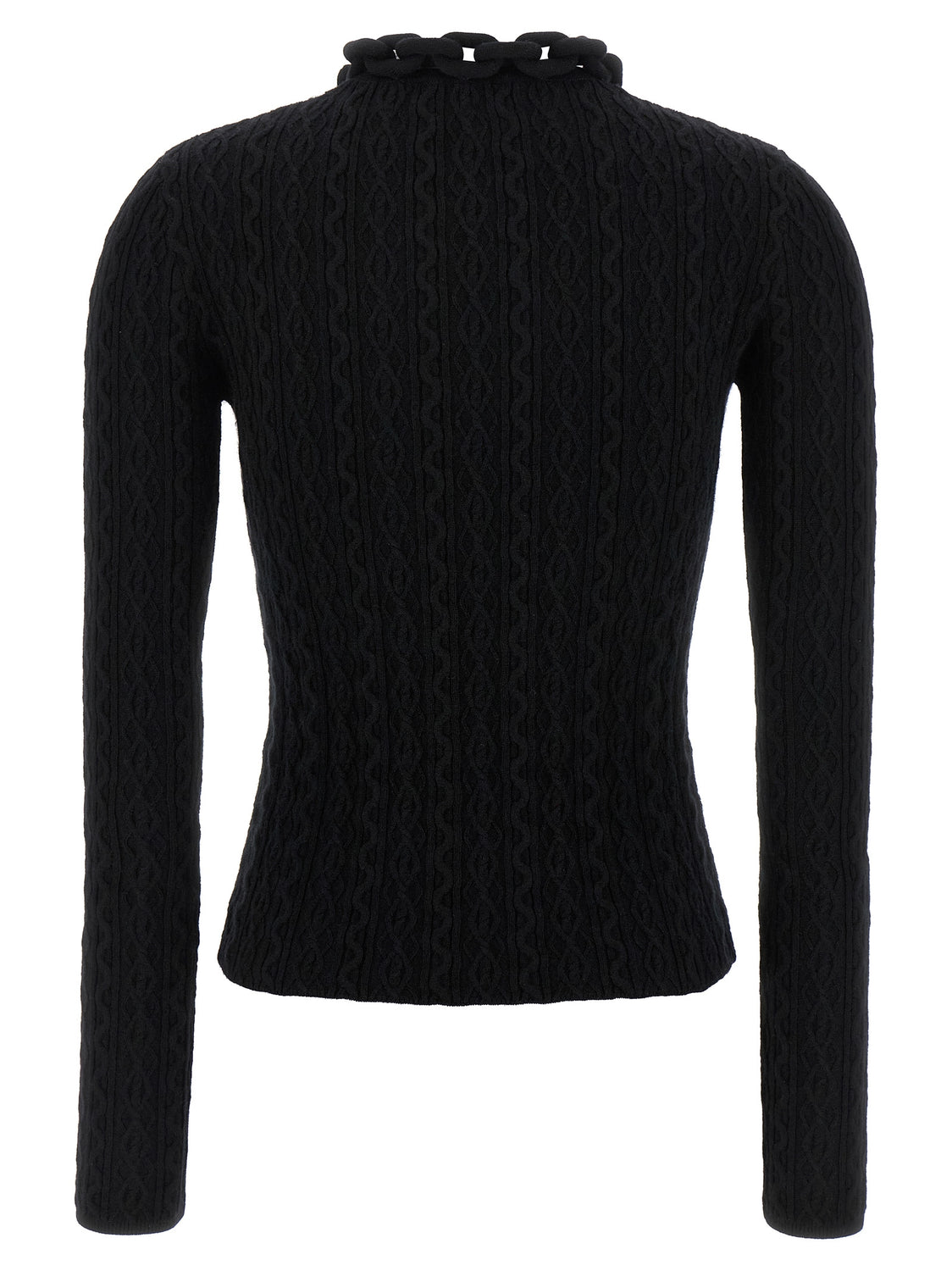 Black Wool Cardigan