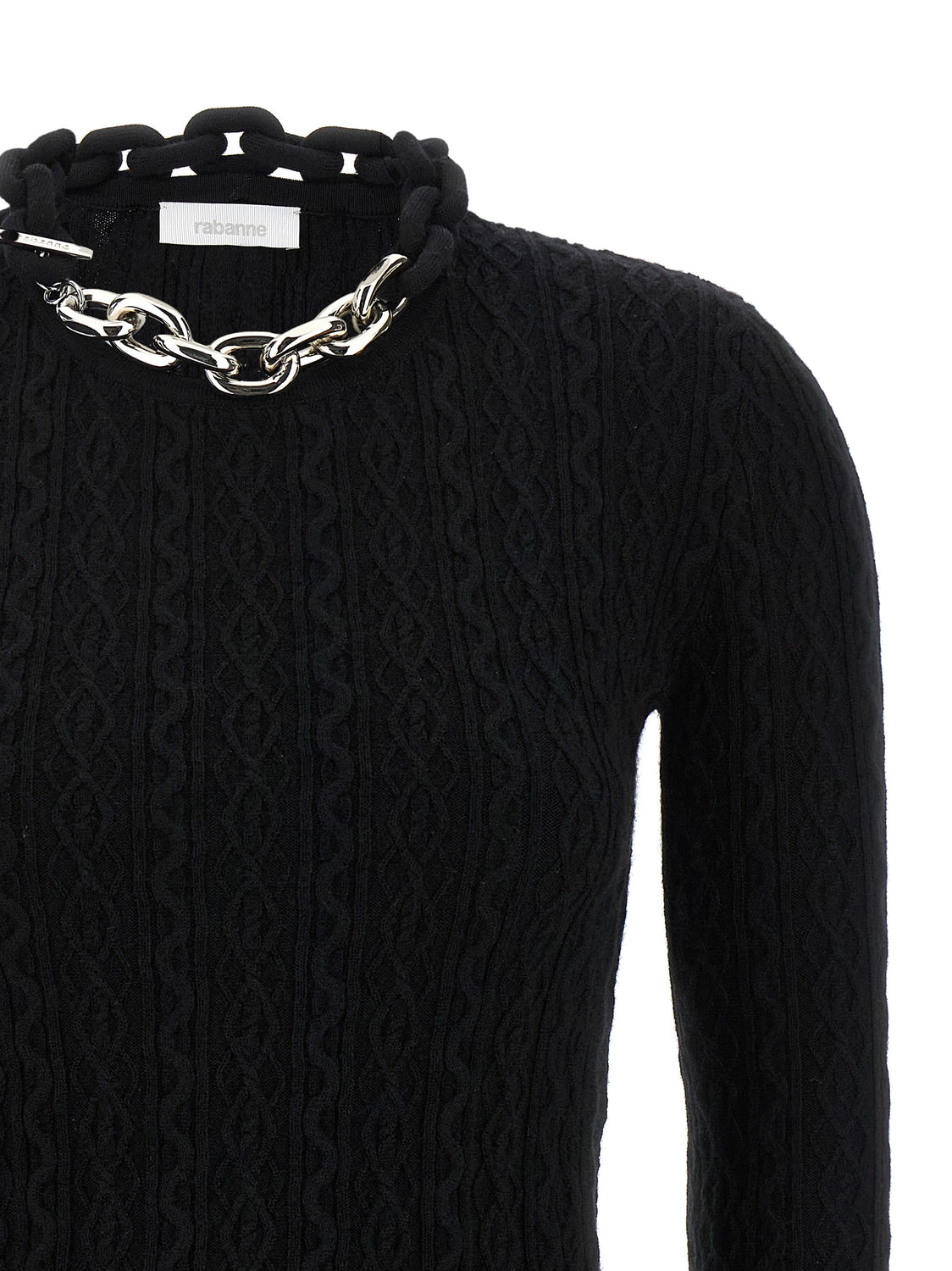 Black Wool Cardigan