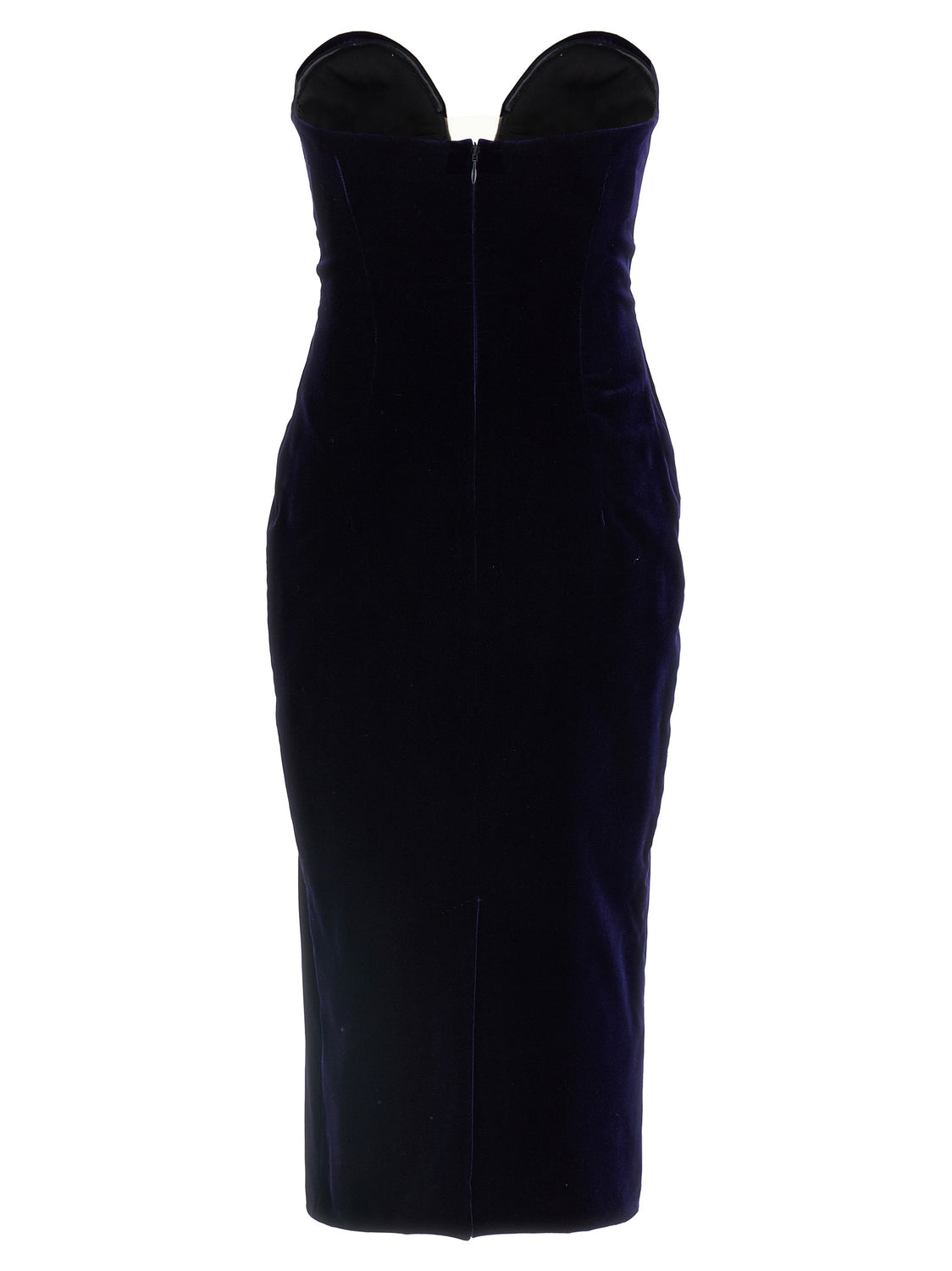 Blue Viscose Midi Dress