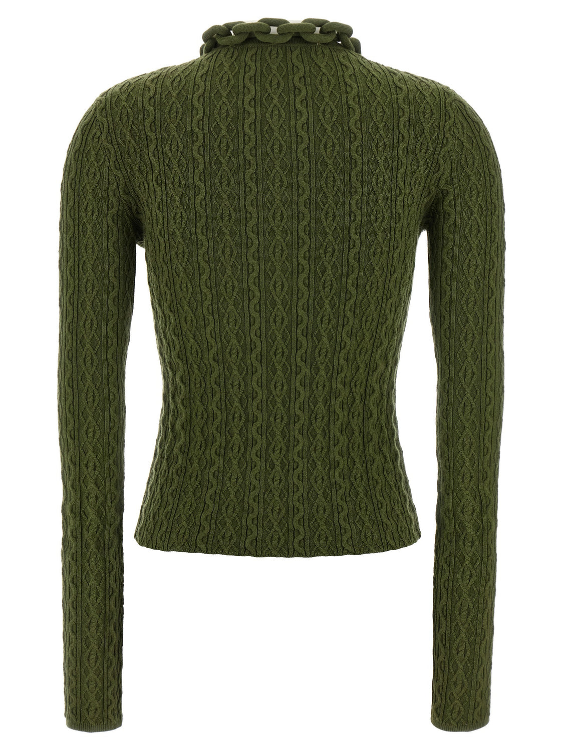 Bicolor Wool Cardigan