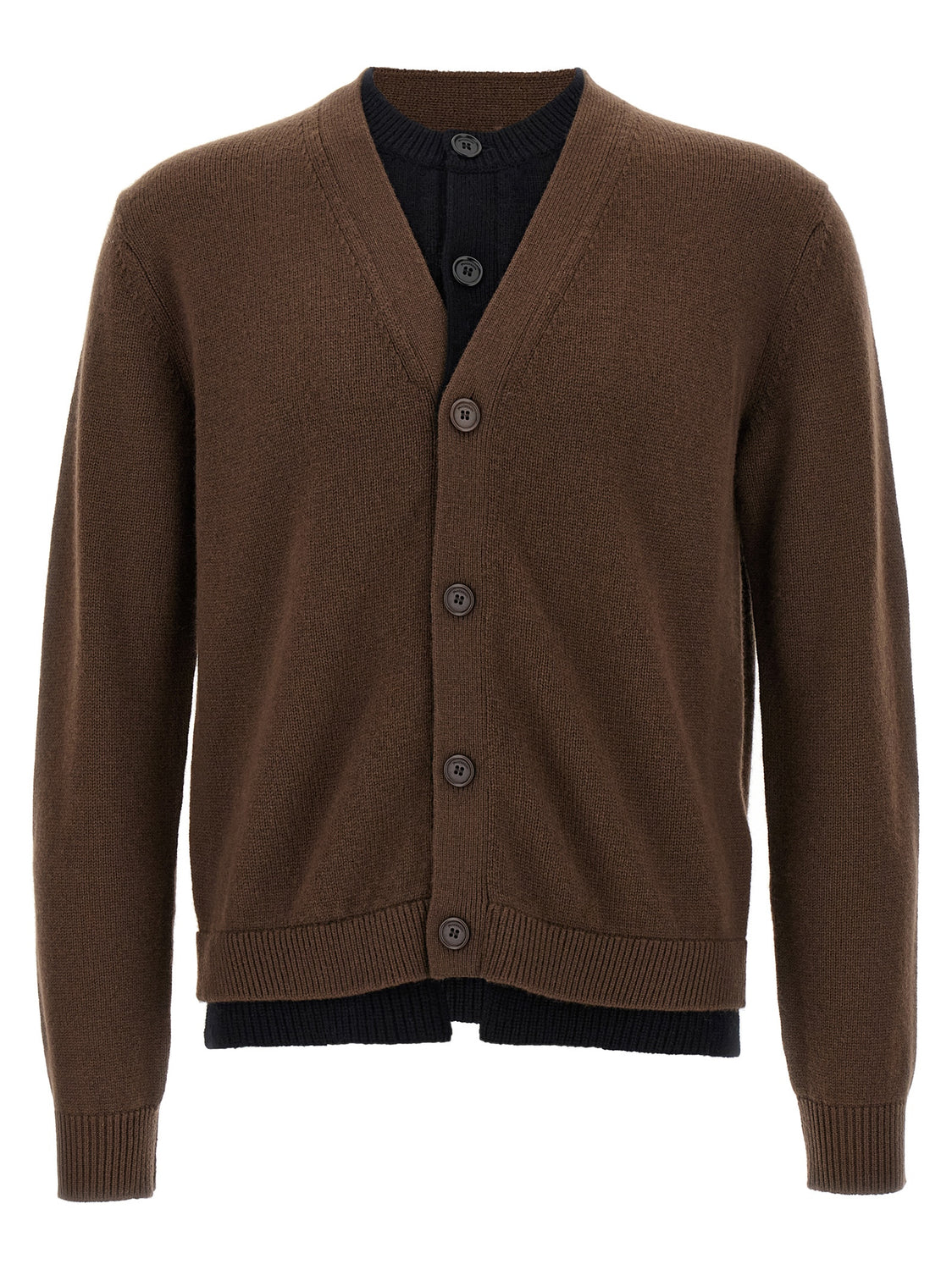 Brown Wool Cardigan