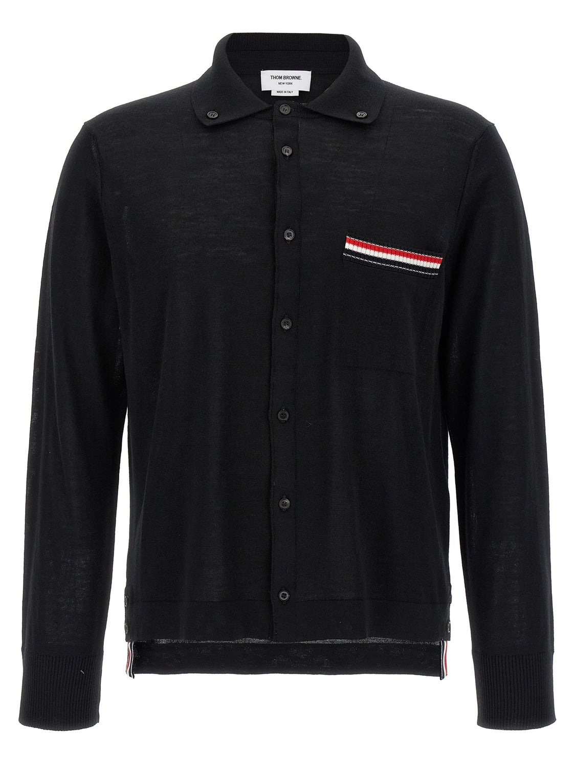 Black Virgin Wool Cardigan