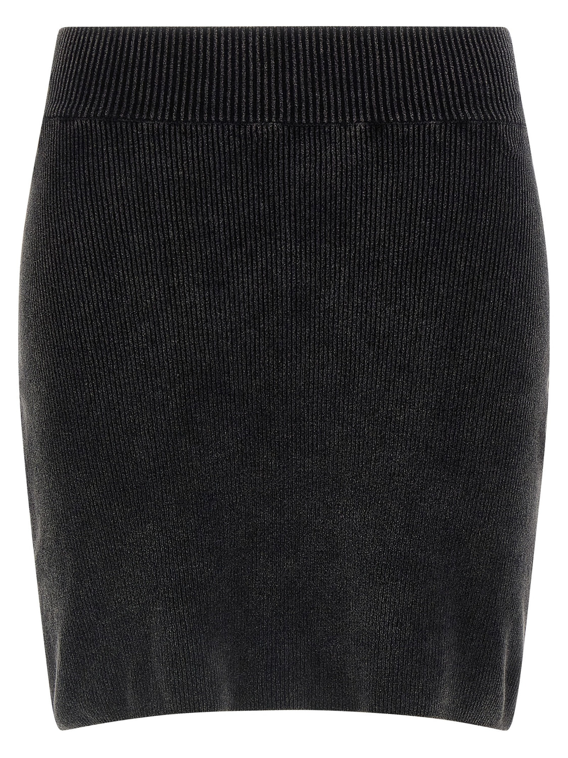 Black Cotton Long Skirt