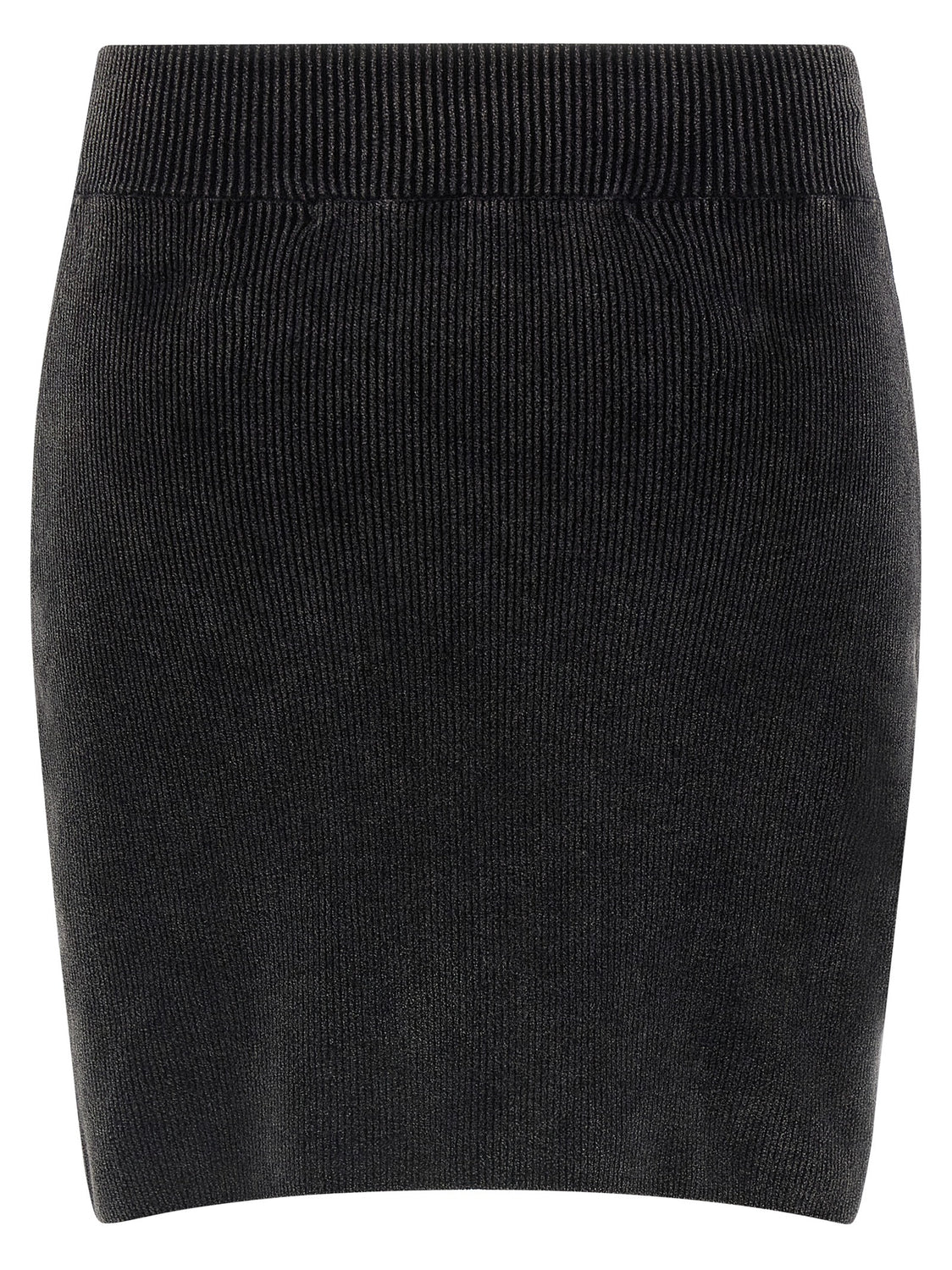 Black Cotton Long Skirt