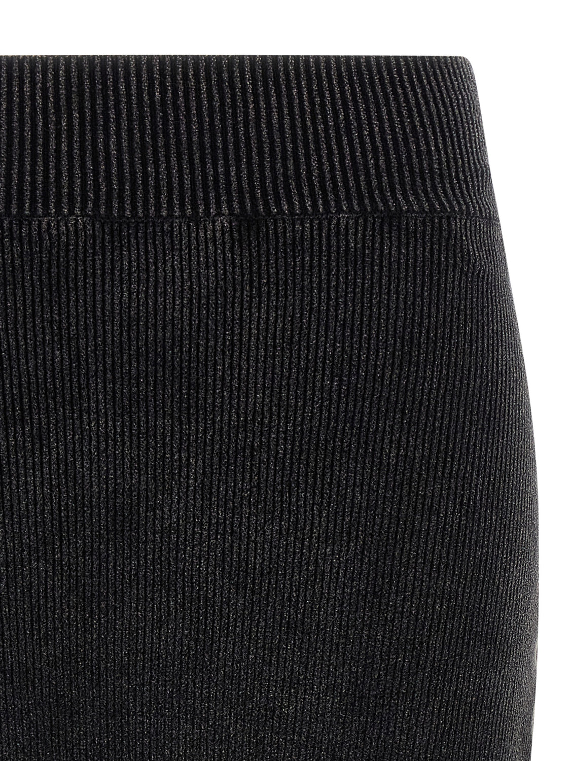 Black Cotton Long Skirt