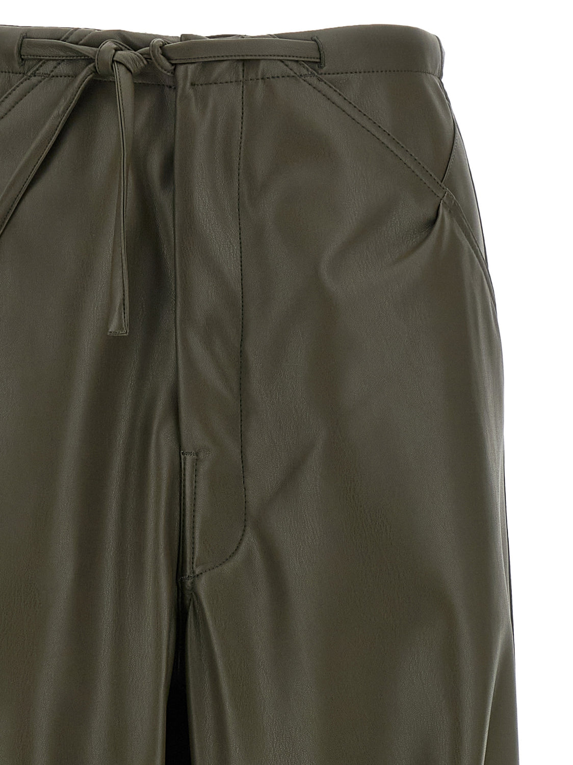 Bicolor Leather Pants