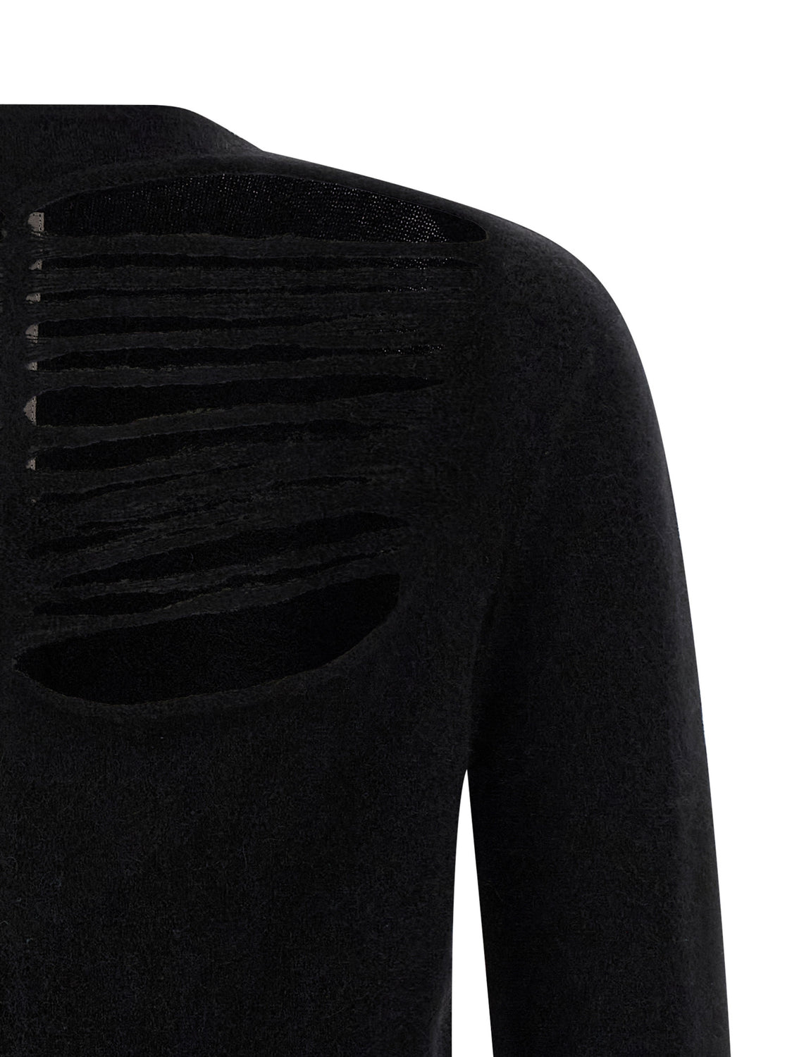 Black Wool Cardigan