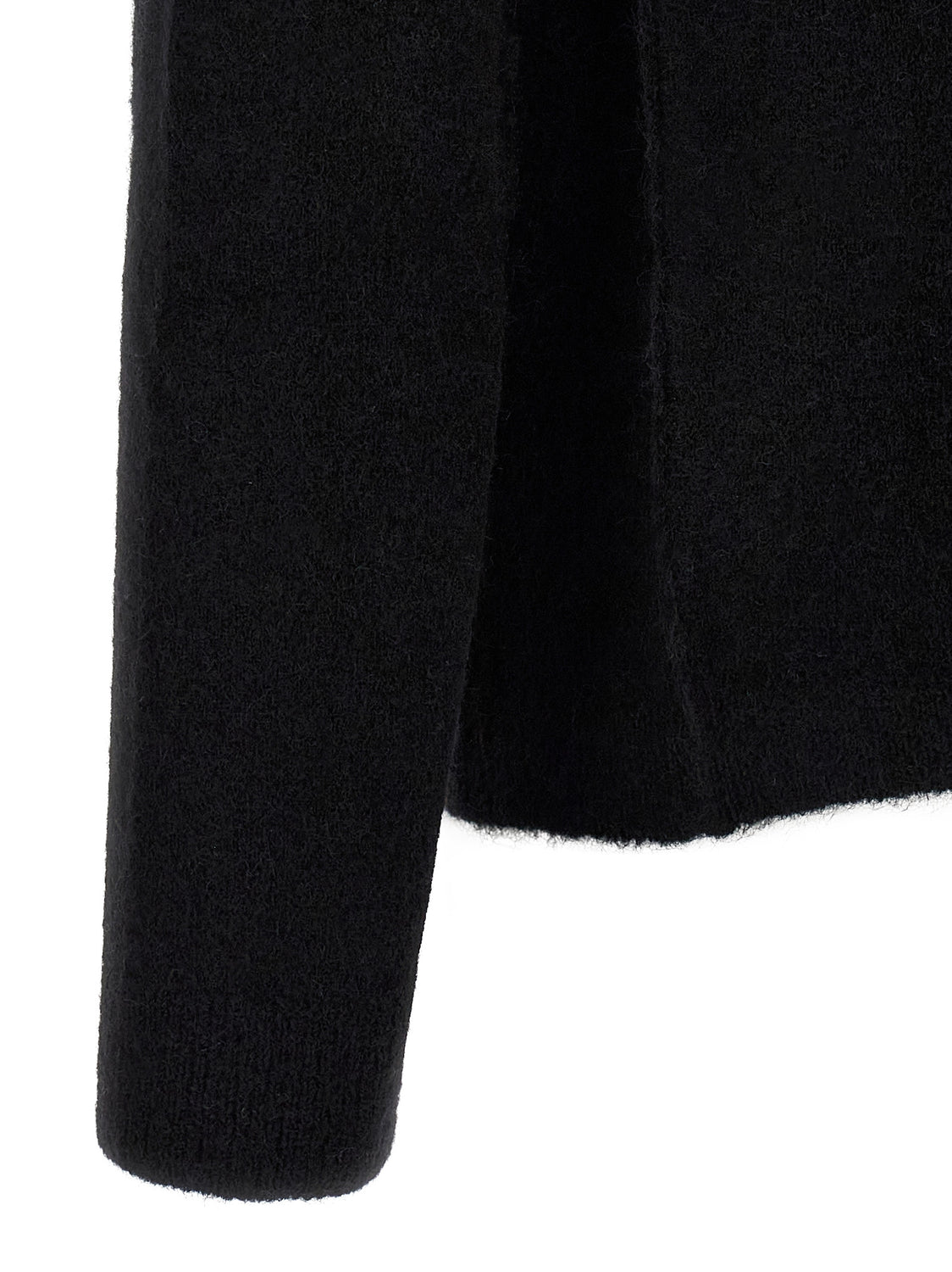 Black Wool Cardigan
