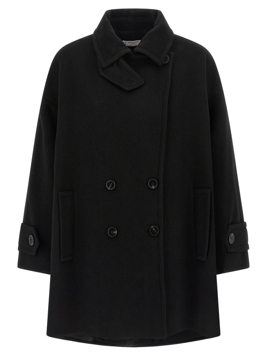 Black Virgin Wool Coat