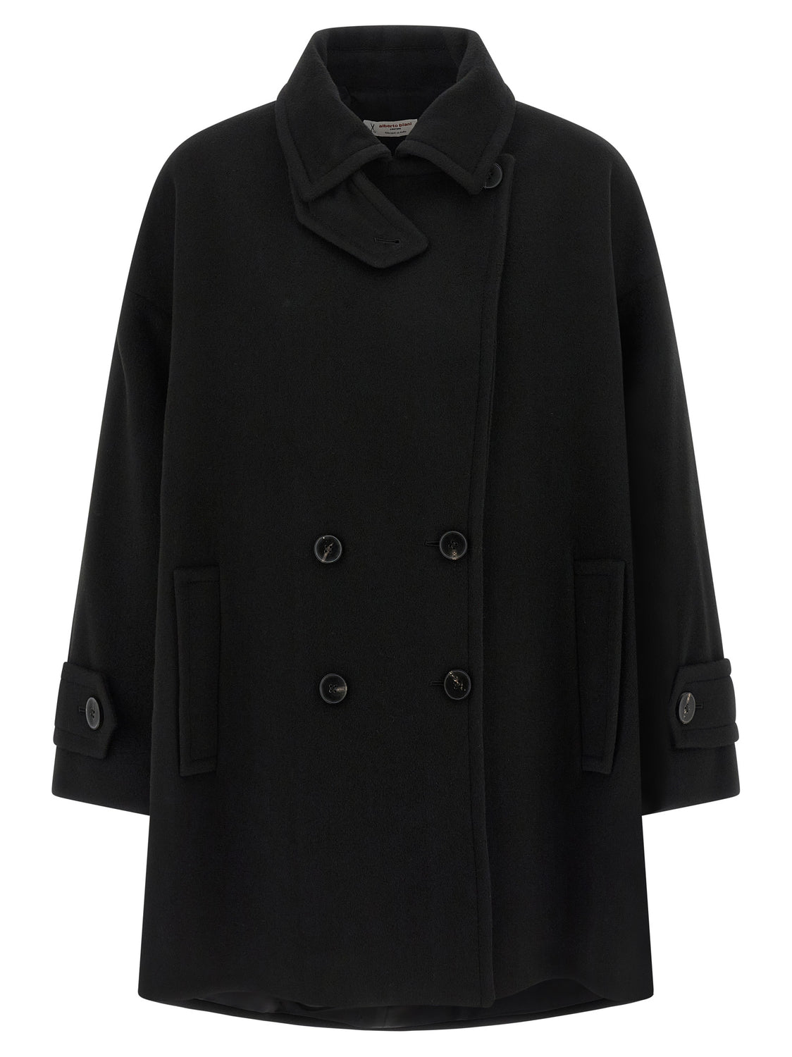 Black Virgin Wool Coat