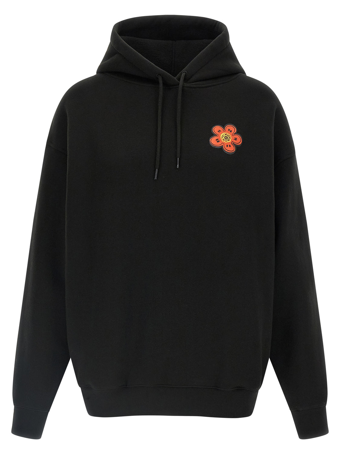 Black Cotton Hoodie